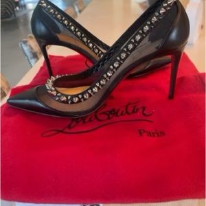 Looboutin Black Heel with Studs